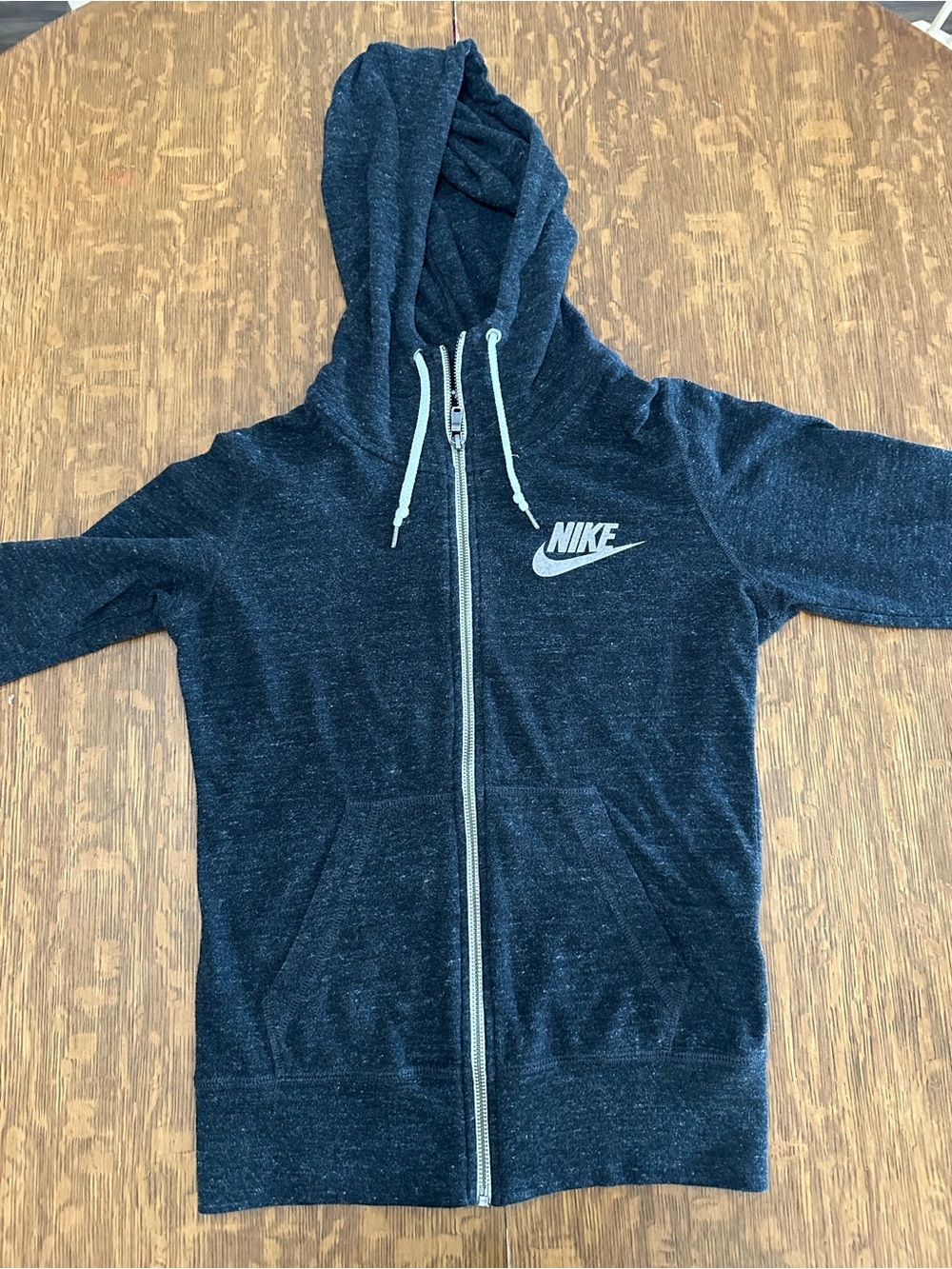 Nike Sportswear Gym Vintage Full-Zip Hoodie size Small - Picture 4 of 11